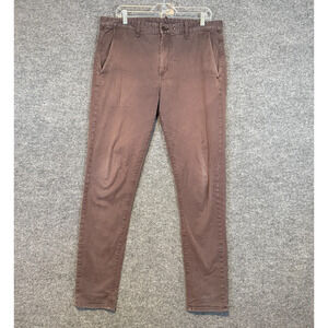 Rag‎ & Bone Pants Mens 36x31 Brown Chinos Casual Standard Issue Faded Wash